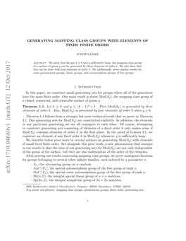 Generating Mapping Class Groups with Elements of Fixed Finite Order