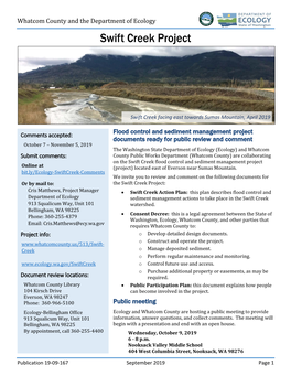 Swift Creek Project Fact Sheet 2019