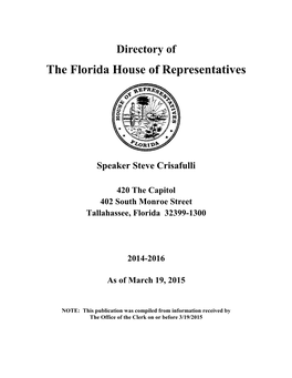 The Florida House of Representatives