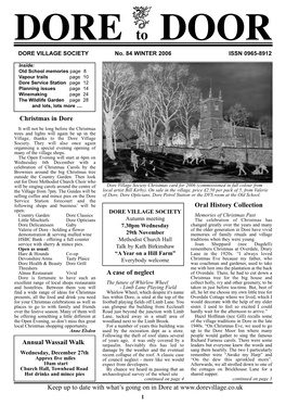 Christmas in Dore a Case of Neglect Oral History Collection Keep up To