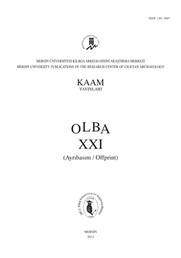 OLBA XXI (Ayrıbasım / Offprint)