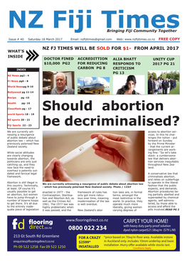 Should Abortion Be Decriminalised?