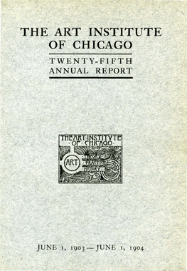 Twenty-Fifth Annual Report of the Trustees for the Year Ending June First, 1904