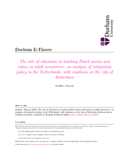 The Role of Education in Teaching Norms and Values