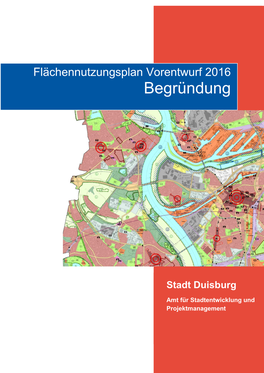 Flächennutzungsplan Vorentwurf 2016 Begründung