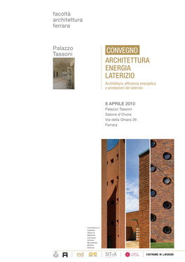 Architettura Energia Laterizio Convegno