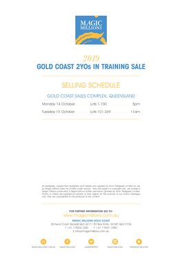 GOLD COAST 2Yos in TRAINING SALE