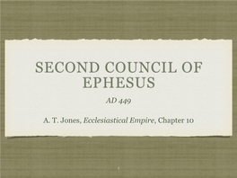 Second Council of Ephesus Ad 449