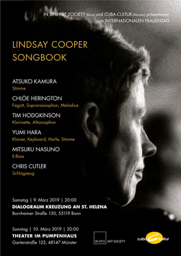 Lindsay Cooper Songbook