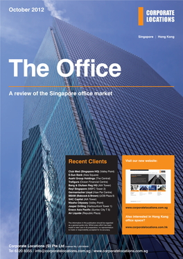 October 2012 a Review of the Singapore Office Market Recent