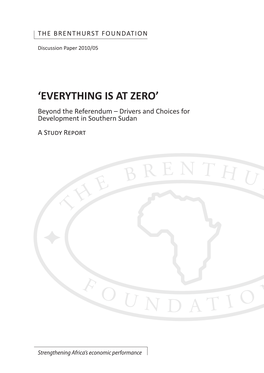 'Everything Is at Zero'