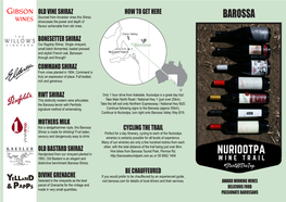 Nuriootpa Wine Trail Map (Updated April 2016)