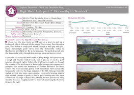 High Moor Link Part 2: Hexworthy to Tavistock W K U W