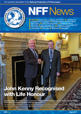 John Kenny Recognised with Life Honour