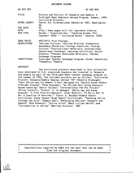 Document Resume Abstract