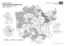 Freistaat Bayern Regierungsbezirk Mittelfranken Kommunale Verwaltungsgrenzen Mühlhausen