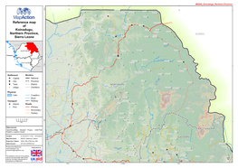 Reference Map of Koinadugu, Northern Province, Sierra Leone