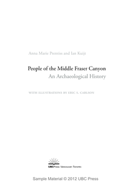 People of the Middle Fraser Canyon an Archaeological History