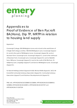 Dip TP, MRTPI in Relation to Housing Land Supply