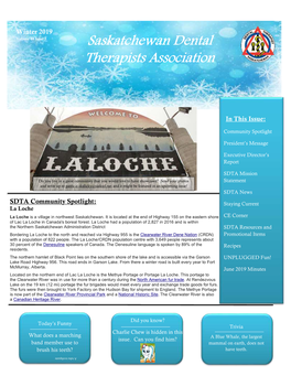 Volume 44 Issue 3 Saskatchewan Dental Therapists Association