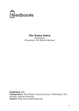 The Kama Sutra Vatsyayana (Translator: Sir Richard Burton)