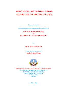 Dhanakumar Final Thesis.Pdf