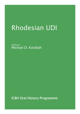 Rhodesian UDI