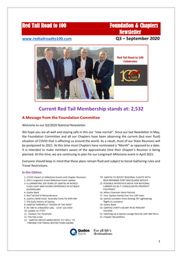 Red Tail Road to 100 Foundation & Chapters Newsletter Current Red