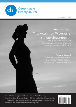 “To Work for Women's Enfranchisement”