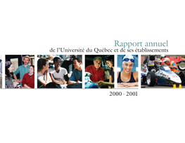 Rapport Annuel De L’Université Du Québec Et De Ses Établissements