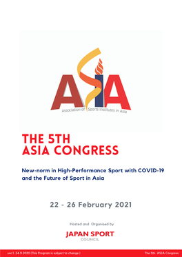 The 5Th ASIA Congress Ver.1EN