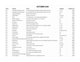 Rsd Drop List October