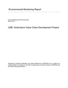 47305-002: Horticulture Value Chain Development Project