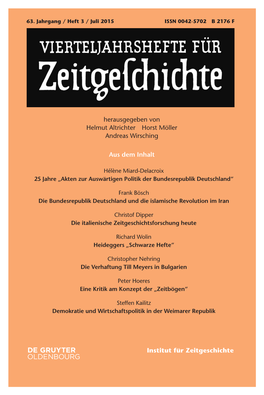 Heft 3 / Juli 2015 ISSN 0042-5702 B 2176 F