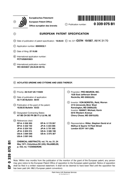 Acylated Uridine and Cytidine and Uses Thereof