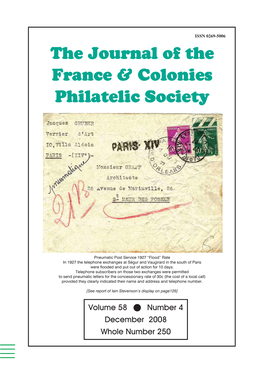 The Journal of the France & Colonies Philatelic Society