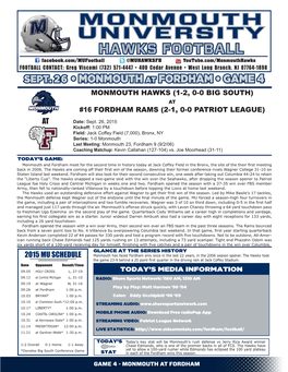 Monmouth University Hawks Football