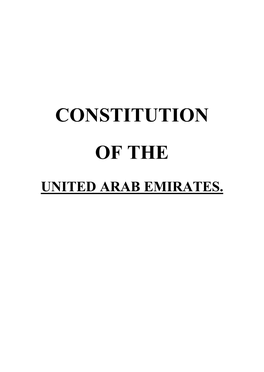 Constitution of The