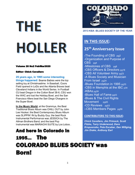 COLORADO BLUES SOCIETY Was Born!