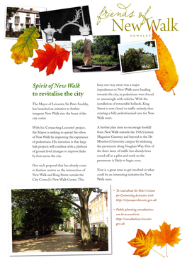 Newsletter: Summer 2013 PDF Version | Friends of New Walk