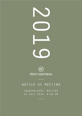 Notice of Meeting