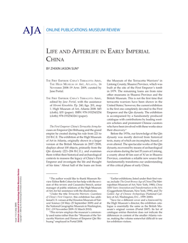 Life and Afterlife in Early Imperial China