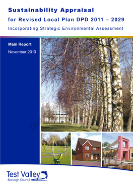 Sustainability Appraisal for Revised Local Plan DPD 2011 – 2029 Incorporating Strategic Environmental Assessment