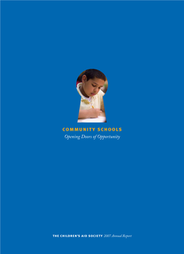Community Schools Opening Doors of Opportunity