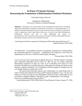In Praise of Clausius Entropy: Reassessing the Foundations of Boltzmannian Statistical Mechanics