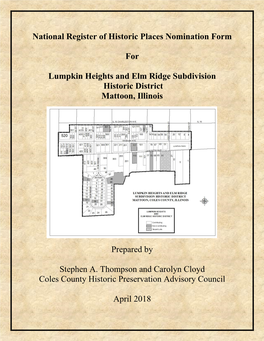 National Register of Historic Places Nomination Form