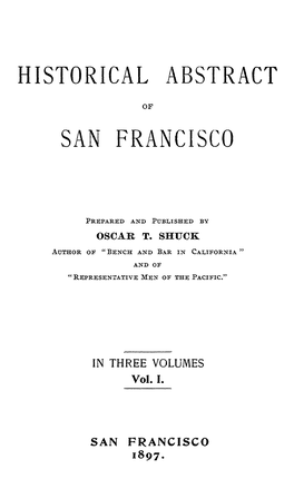 Historical Abstract San Francisco