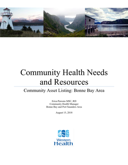 Health Related Assets for the Bonne Bay Area