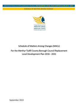 Replacement Local Development Plan 2016 -2031