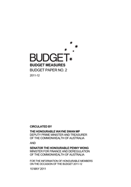 Budget 2011-2012